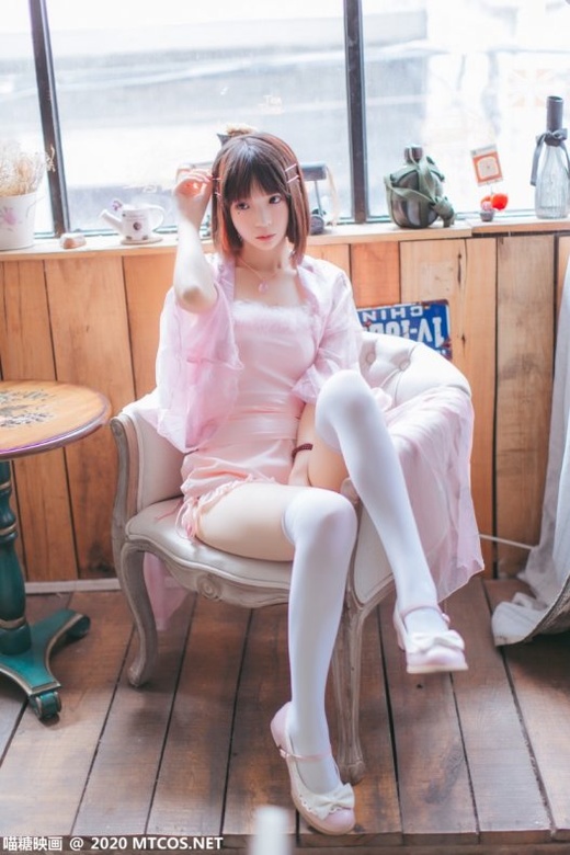 喵糖映画 VOL.250 粉色披纱白丝少女 [20P/278MB]-365学习资料