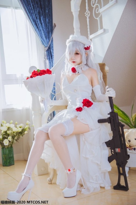 喵糖映画 VOL.123 花嫁COS[40P/479M]-365学习资料