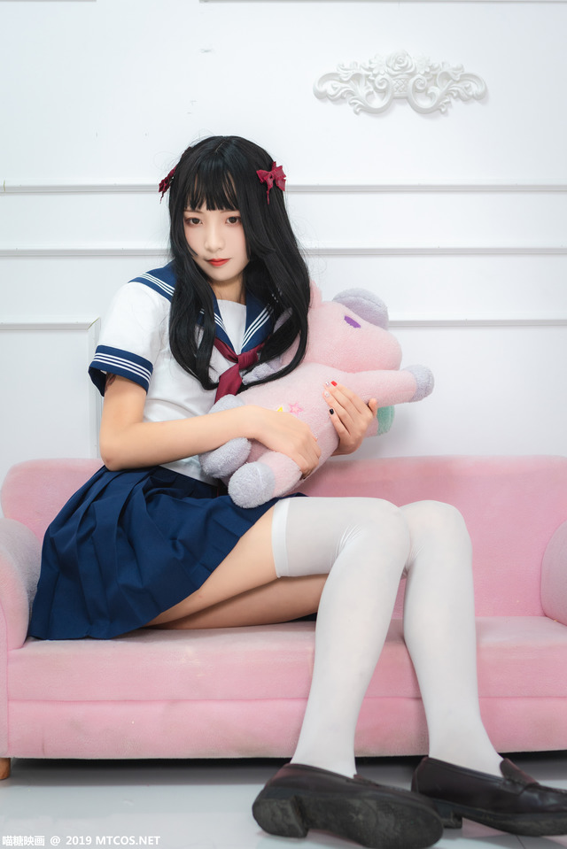 喵糖映画 – VOL.012 蓝白水手服[44P380M]-365学习资料
