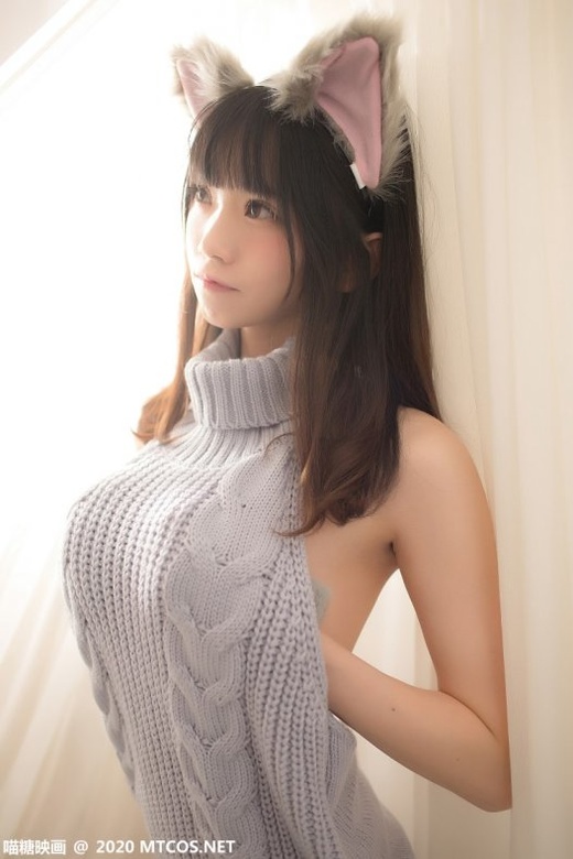 喵糖映画 VOL.274 兽耳萌娘的蓝色毛衣 [34P/487MB]-365学习资料