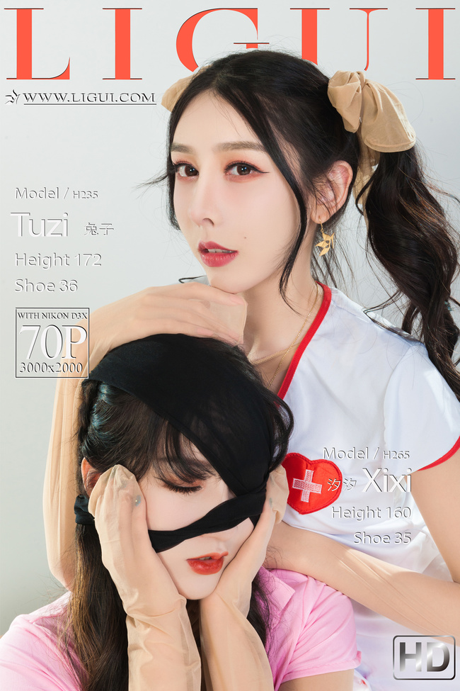 [Ligui丽柜]2022.03.28《双生花-丝欲双生》兔子&汐汐 [70+1P/75MB]-365学习资料