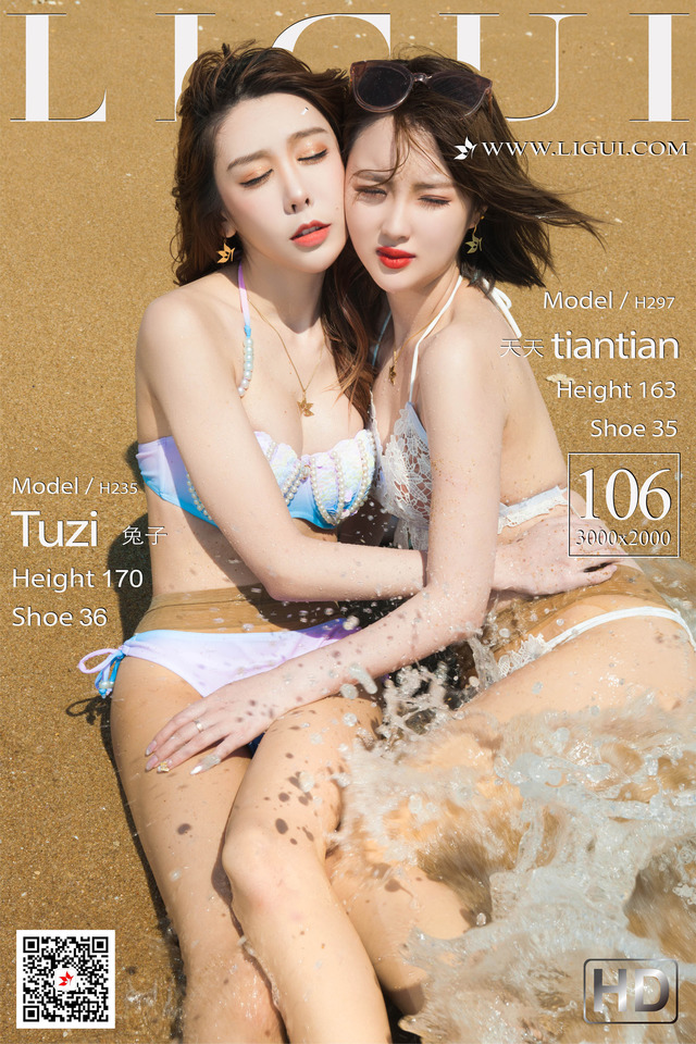 Ligui丽柜 – 2020.12.18《双生花- 浪花柔情》兔子&天天[107P215M]-365学习资料