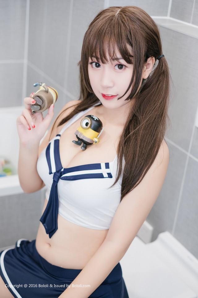 波萝社 – 2017.01.19 VOL.017 猫九VS小黄人 猫九酱Sakura[42P605M]-365学习资料