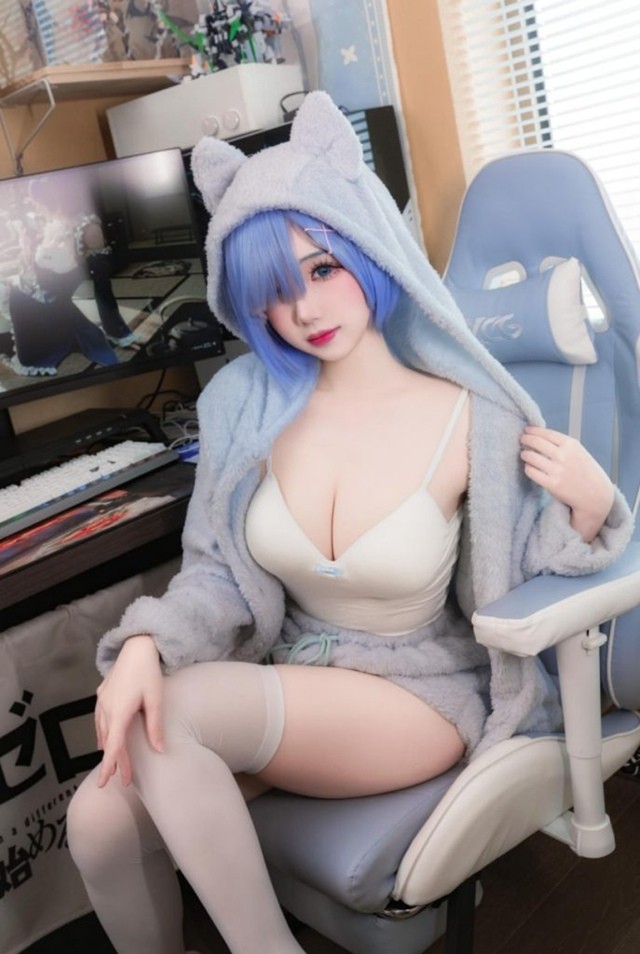 雪晴Astra – NO.090 蕾姆猫猫[13P-106MB]-365学习资料