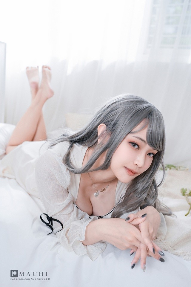 Machi马吉(馬吉) – NO.11 白色连衣裙[10P]-365学习资料